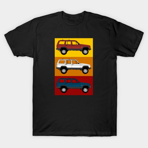 Jeep Cherokee Pop Art ~ Sedona palette T-Shirt by FanboyMuseum